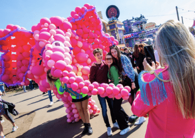 ballonnen roze olifant levensgroot