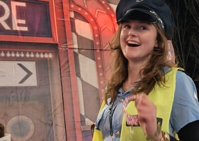TE Politie met geel vestje