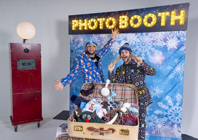 wink events winter sneeuw photobooth met entertainers