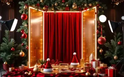 Hoe integreer je bedrijfsbranding in kerst photobooths?