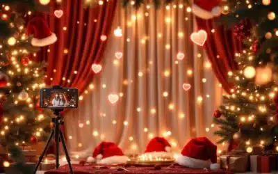 Hoe verhoogt een kerstphotobooth online engagement?