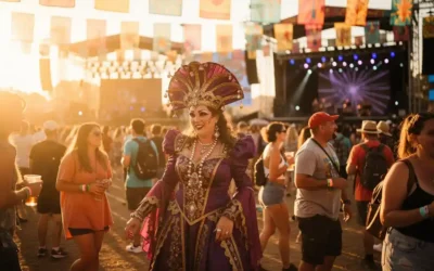 Hoe werken typetjes als ze rondlopen tussen festivalgangers?