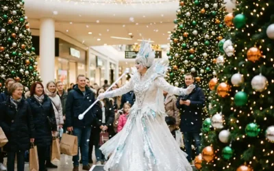 Winkelcentrum entertainment in winterthema: zo trek je bezoekers