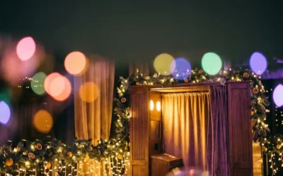 Welke logistiek komt kijken bij kerst photobooth events?