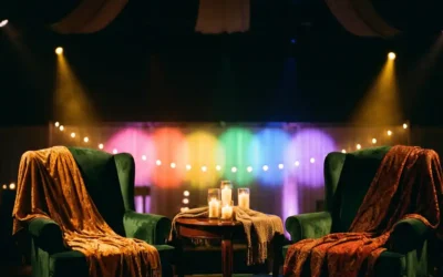 Wintercircus-acts voor een bedrijfsevenement op locatie