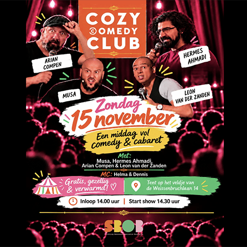Cosy Comedy brengt de buurt samen in Burghplan